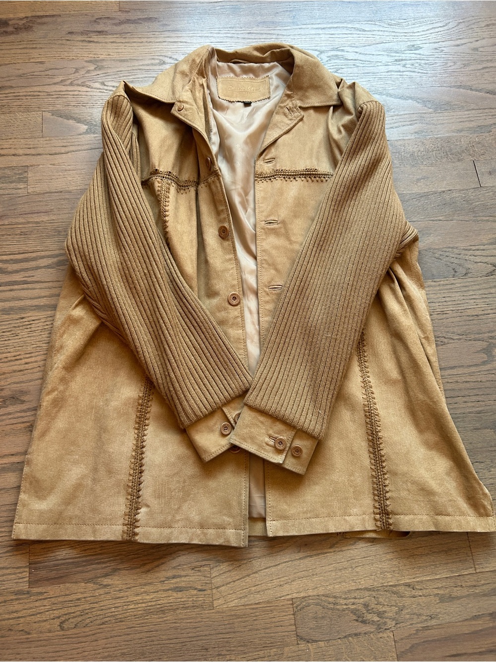 Vintage rodelli blazer leather suede